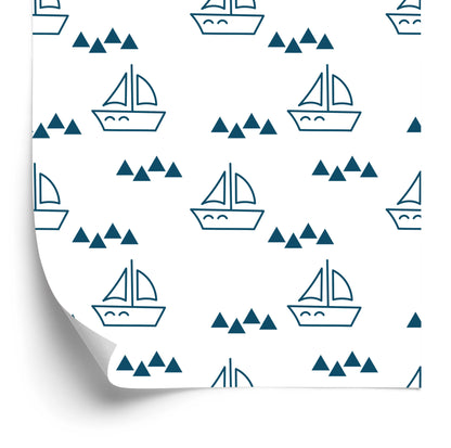 Wallpaper Sailboats With Patterns