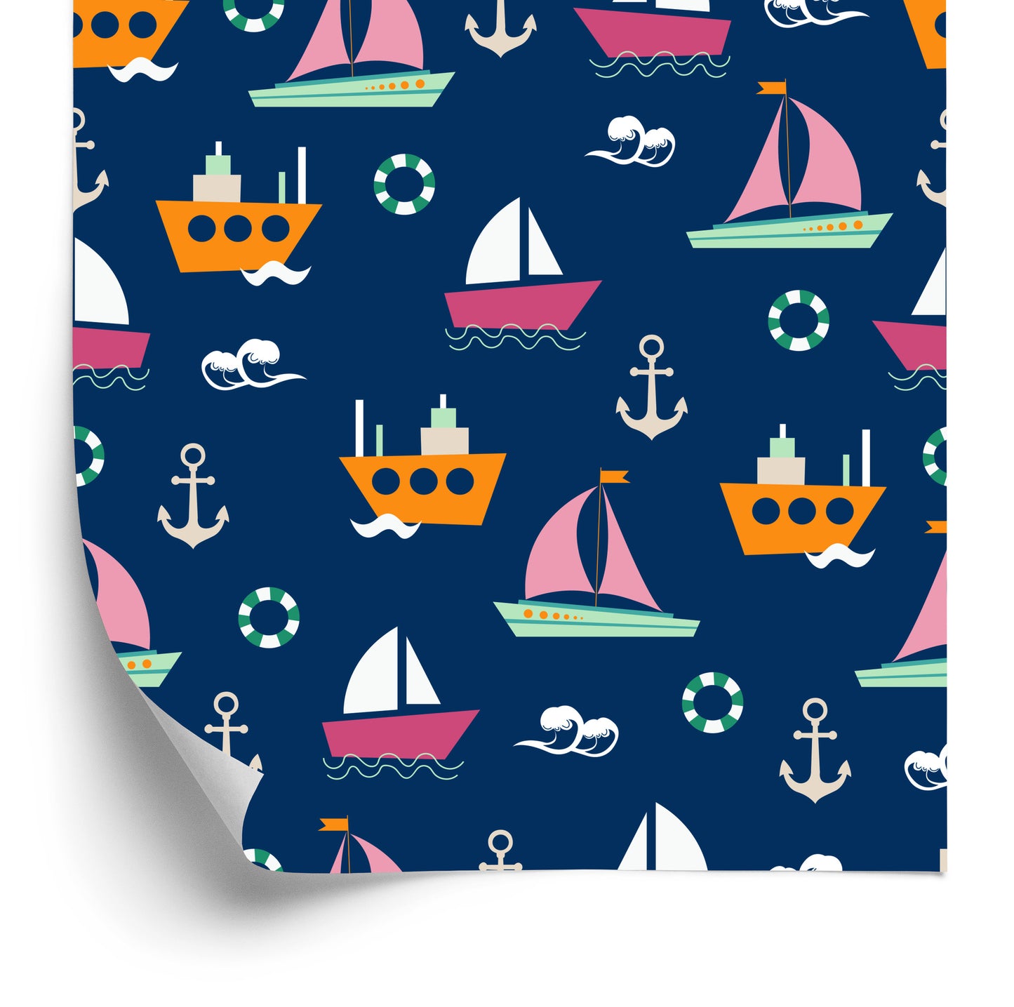 Wallpaper Colorful Boats