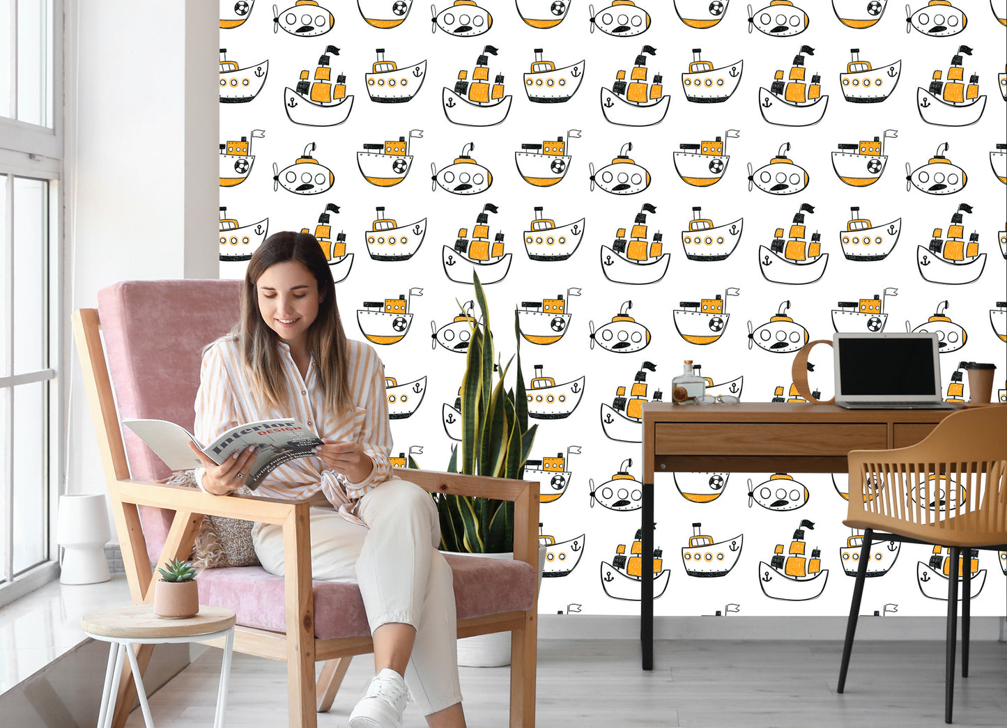 Wallpaper Colorful Ships Of Different Kinds