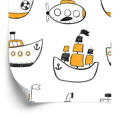 Wallpaper Colorful Ships Of Different Kinds