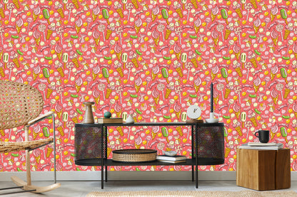 Wallpaper Colorful Candies And Ice Cream