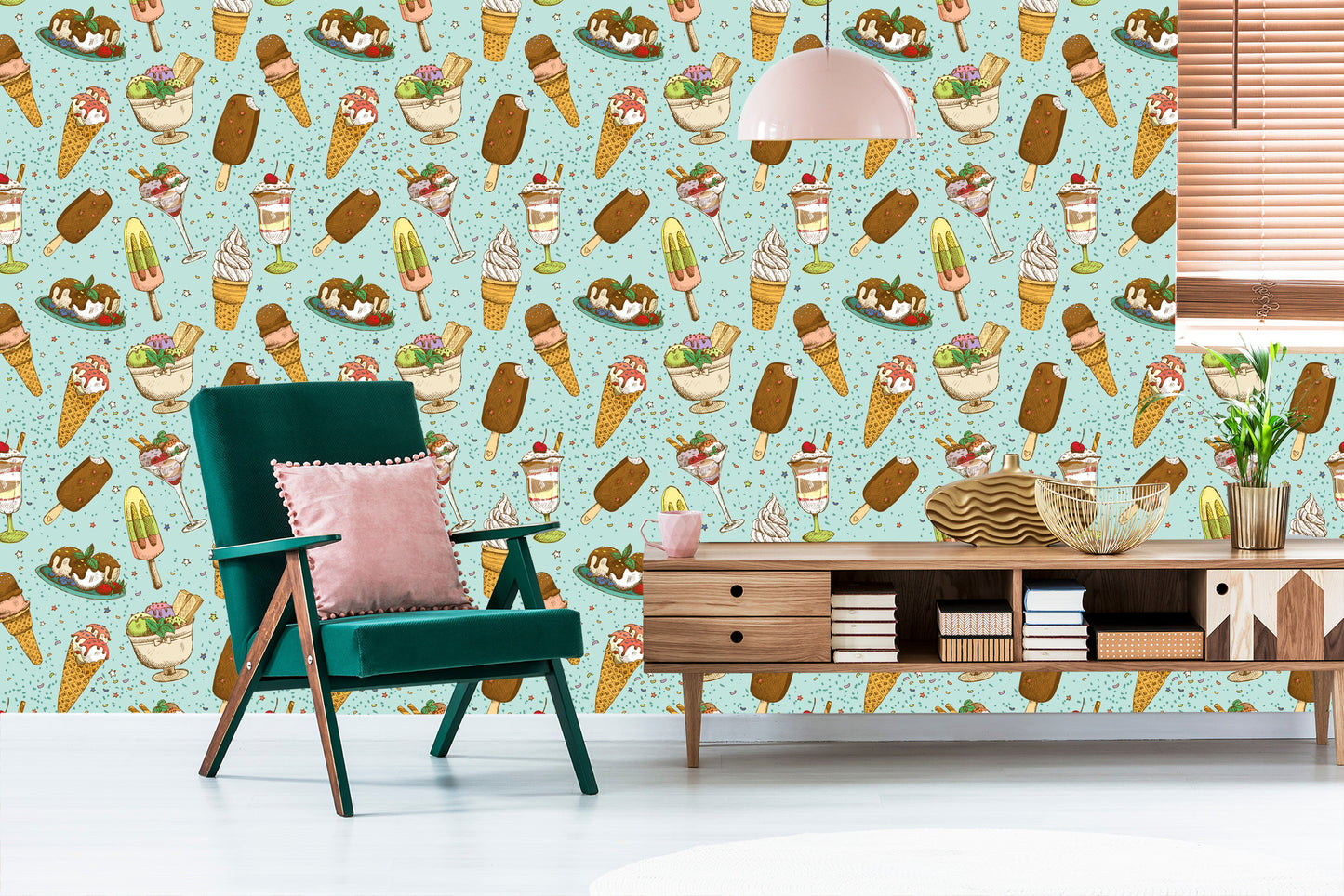 Wallpaper Colorful Ice Cream