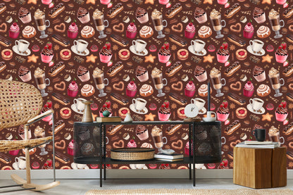 Wallpaper Coffee With Sweets