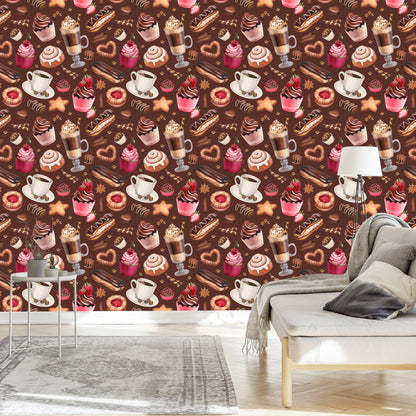 Wallpaper Coffee With Sweets