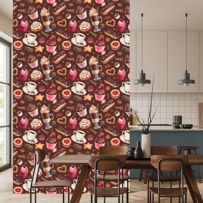 Wallpaper Coffee With Sweets