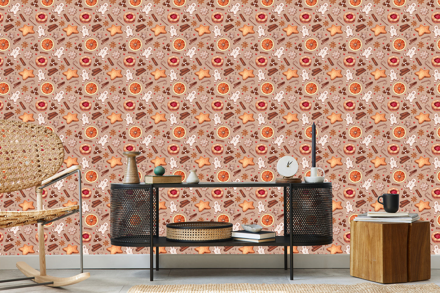Wallpaper Christmas Gingerbread