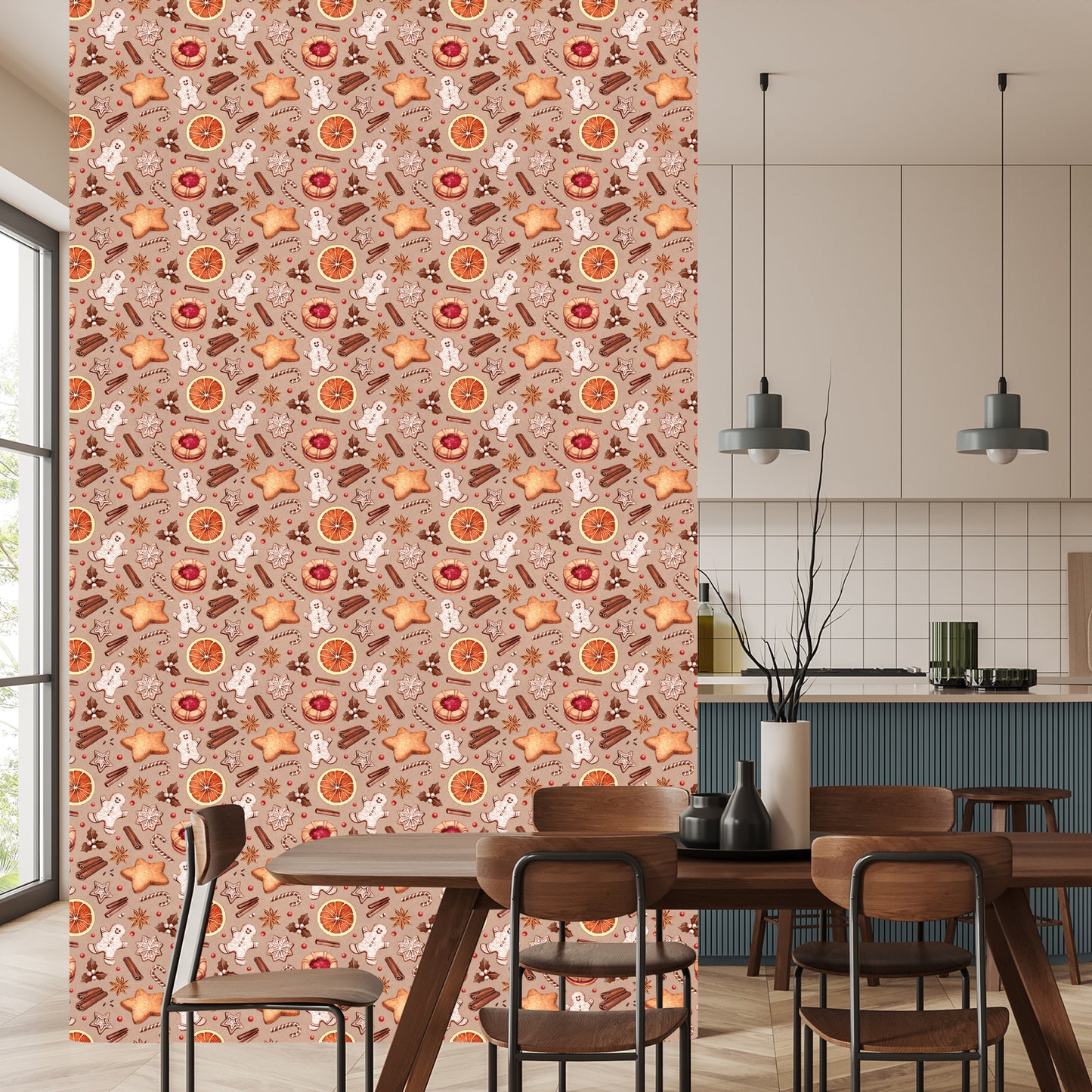 Wallpaper Christmas Gingerbread