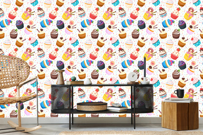 Wallpaper Colorful Muffins
