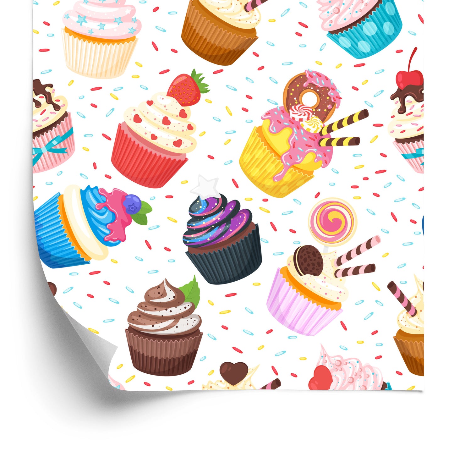Wallpaper Colorful Muffins