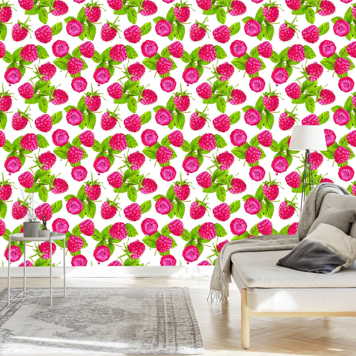 Wallpaper For The Kitchen - Juicy Raspberries