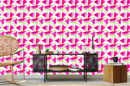 Wallpaper With Fruit Watermelons For Kitchen Dining Room
