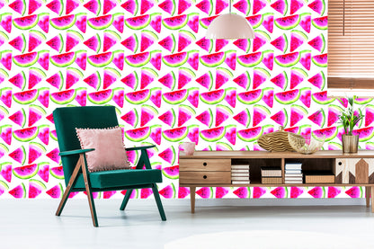 Wallpaper With Fruit Watermelons For Kitchen Dining Room