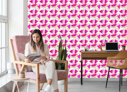 Wallpaper With Fruit Watermelons For Kitchen Dining Room