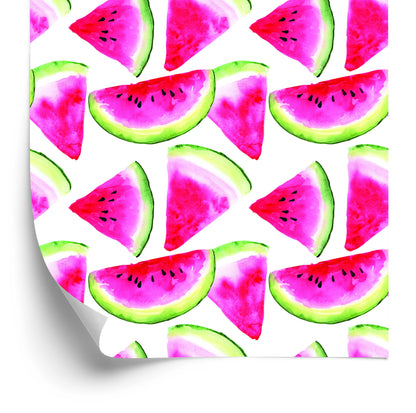 Wallpaper With Fruit Watermelons For Kitchen Dining Room