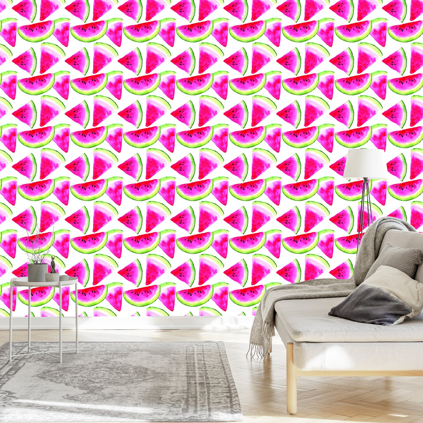 Wallpaper With Fruit Watermelons For Kitchen Dining Room