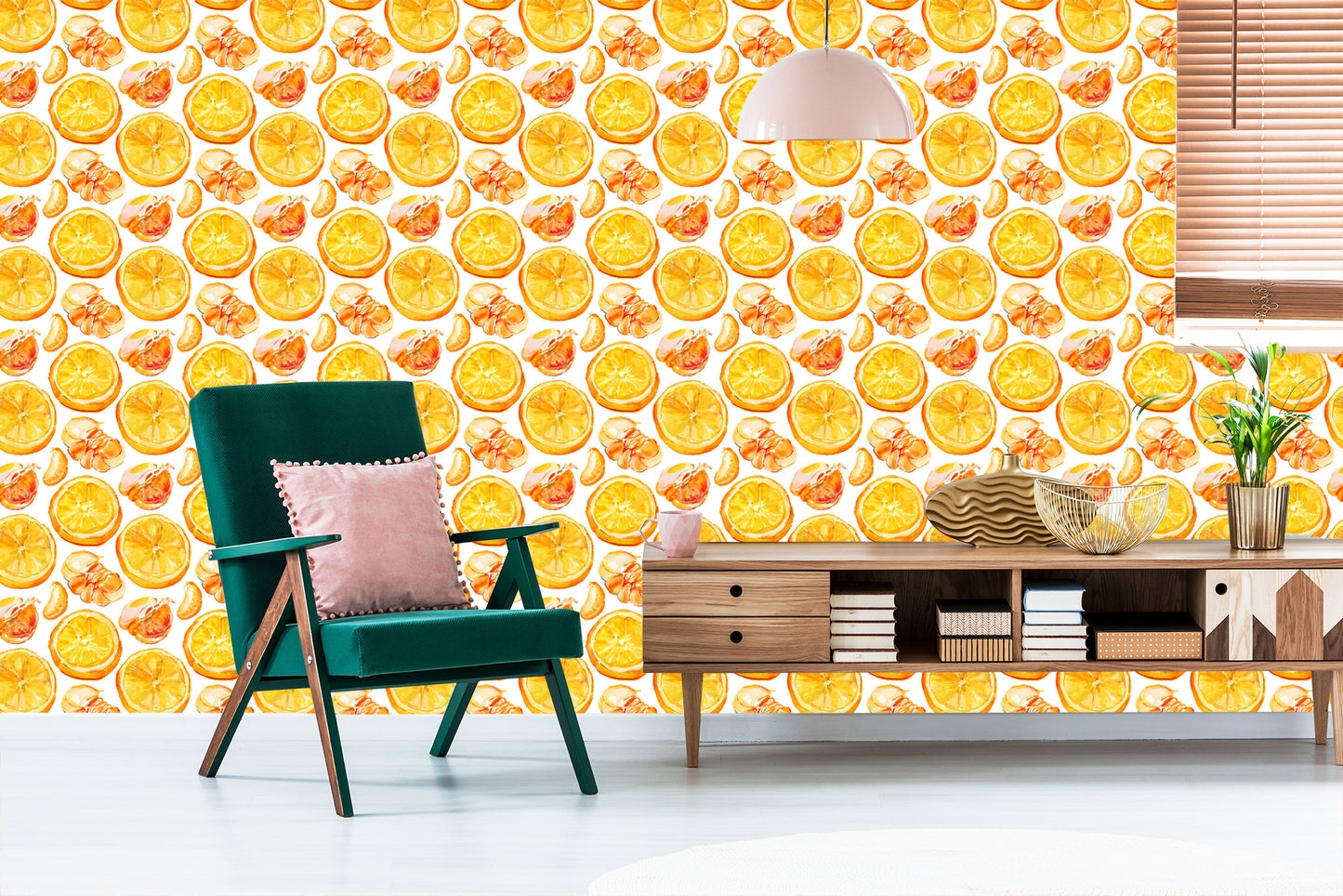 Wallpaper For The Kitchen, Fruits, Citrus, Oranges