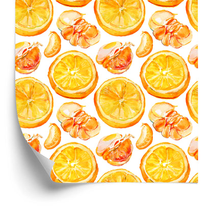 Wallpaper For The Kitchen, Fruits, Citrus, Oranges