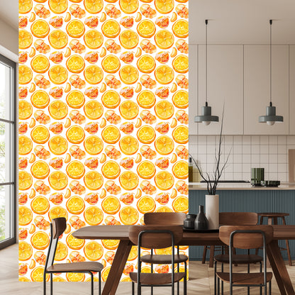 Wallpaper For The Kitchen, Fruits, Citrus, Oranges
