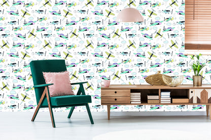 Wallpaper Airplanes Like From Cartoons