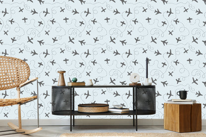 Wallpaper Airplanes With Patterns