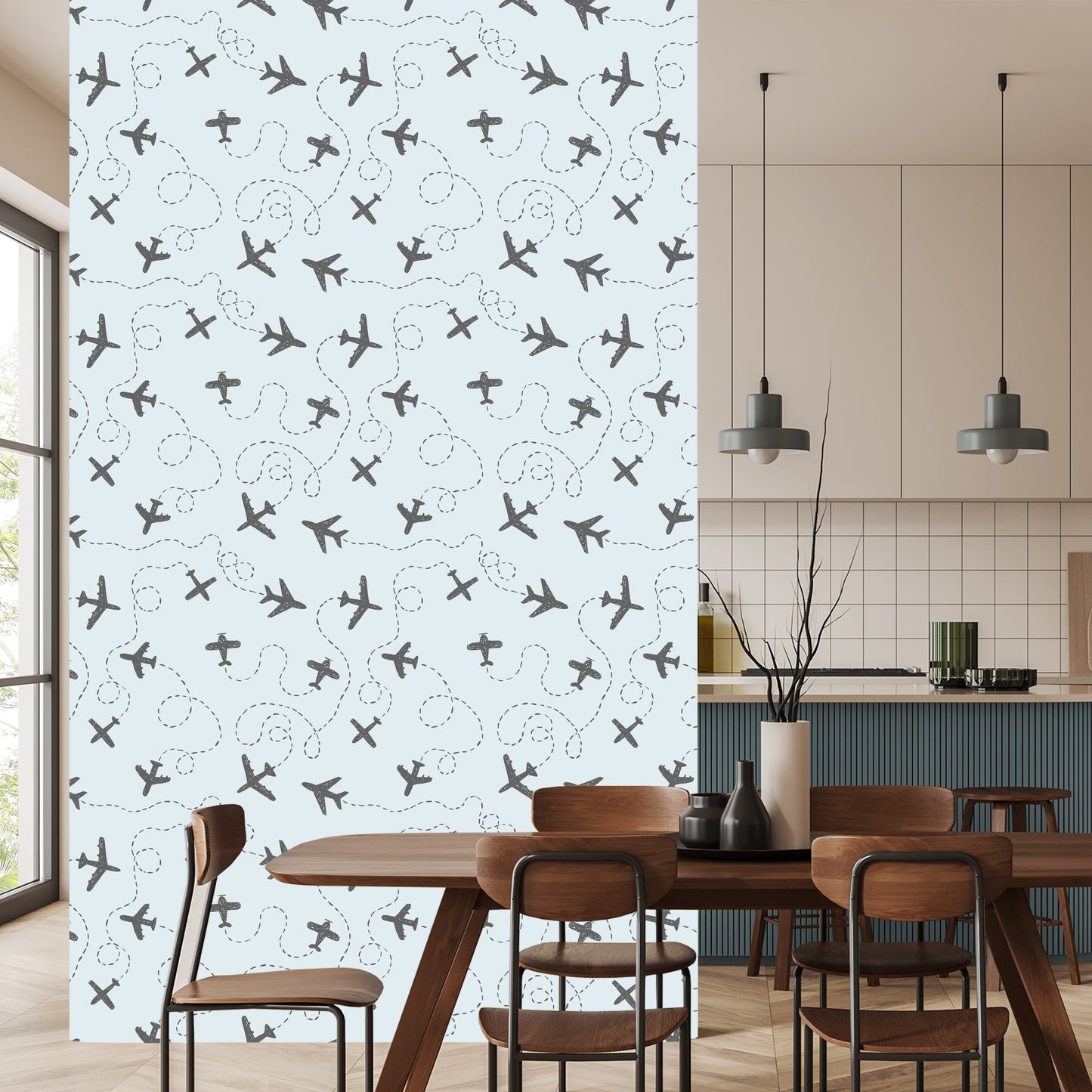 Wallpaper Airplanes With Patterns
