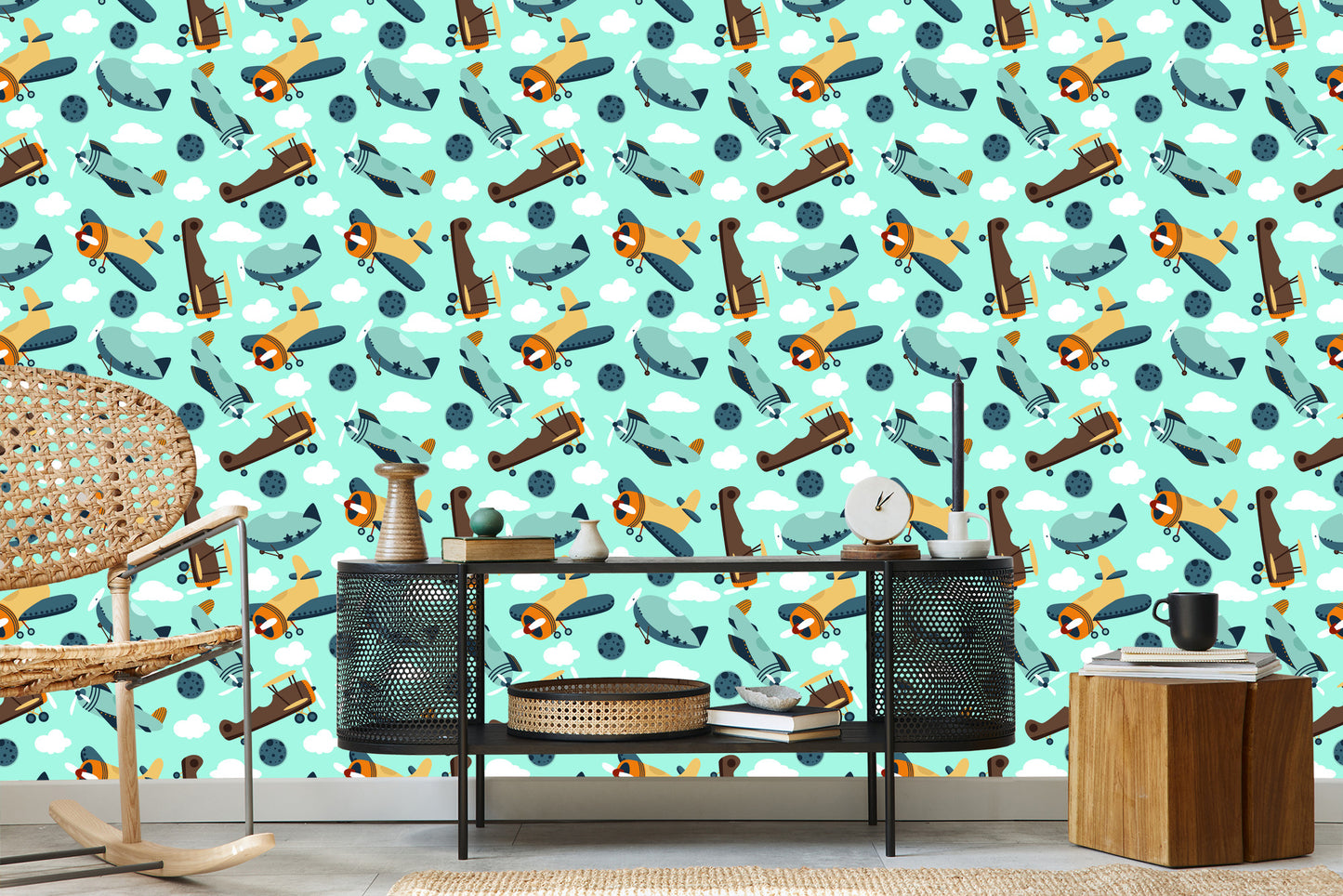 Wallpaper Fairy-Tale Airplanes And Airships