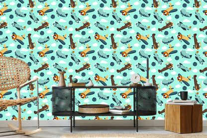 Wallpaper Fairy-Tale Airplanes And Airships