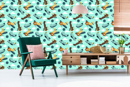 Wallpaper Fairy-Tale Airplanes And Airships