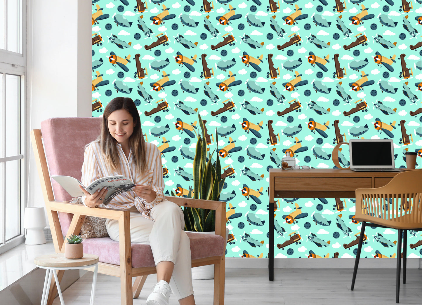Wallpaper Fairy-Tale Airplanes And Airships