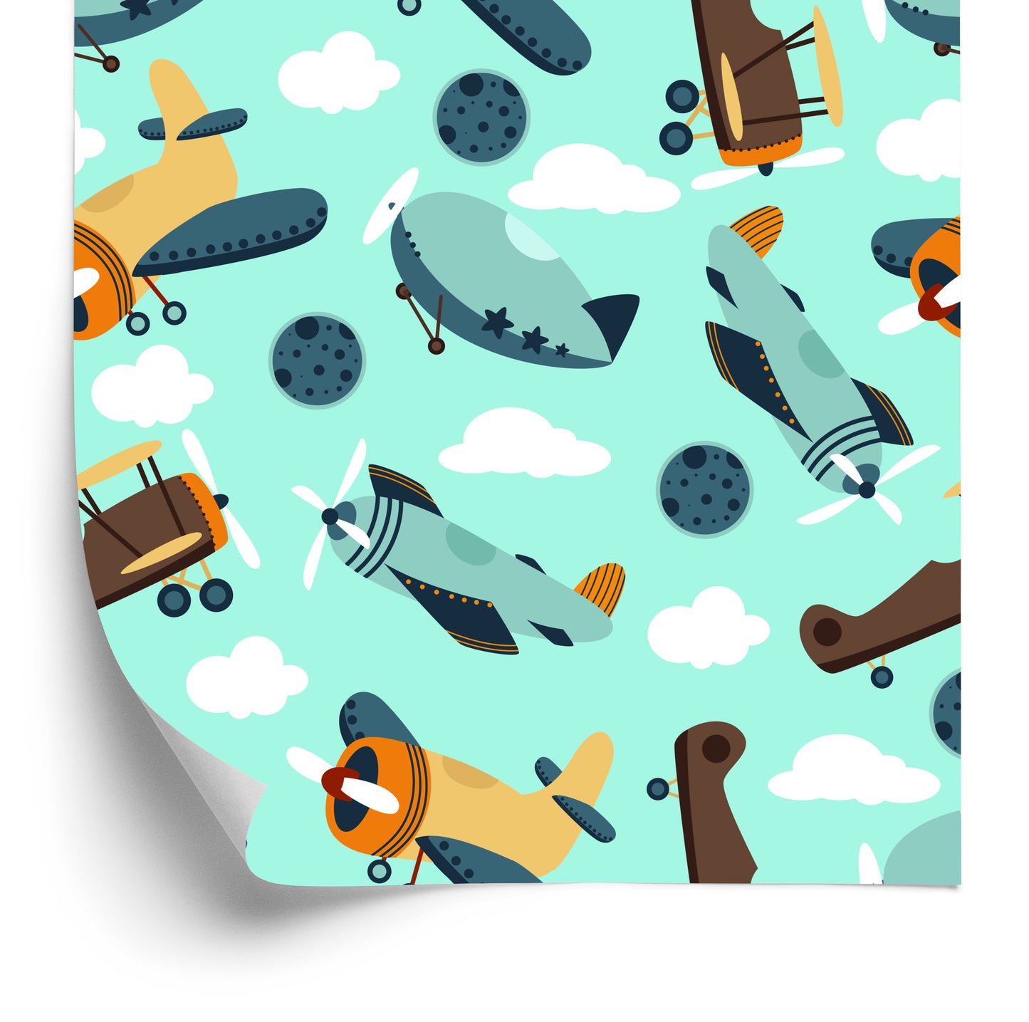 Wallpaper Fairy-Tale Airplanes And Airships