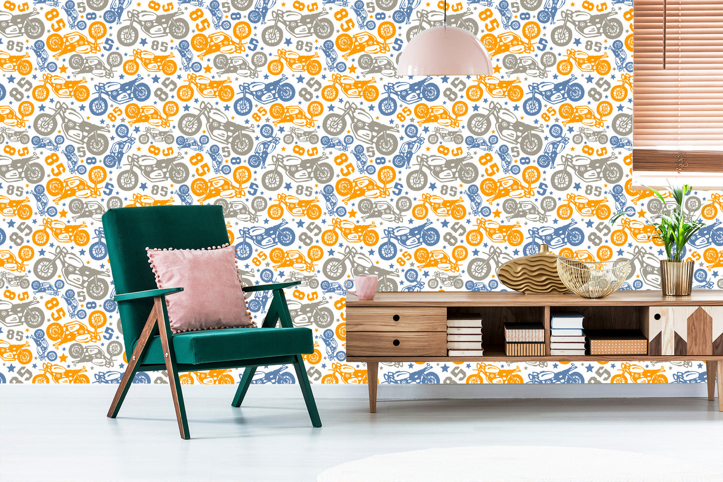 Wallpaper Colorful Motorcycles