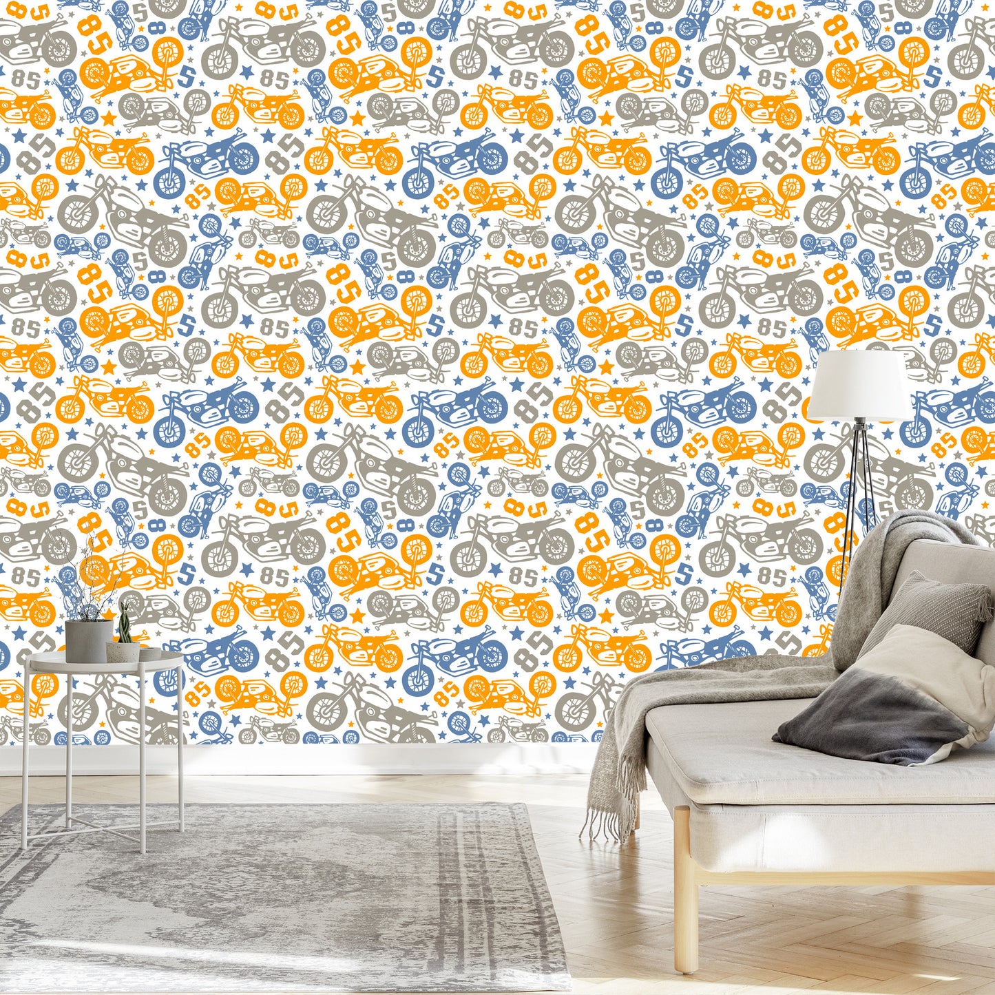 Wallpaper Colorful Motorcycles