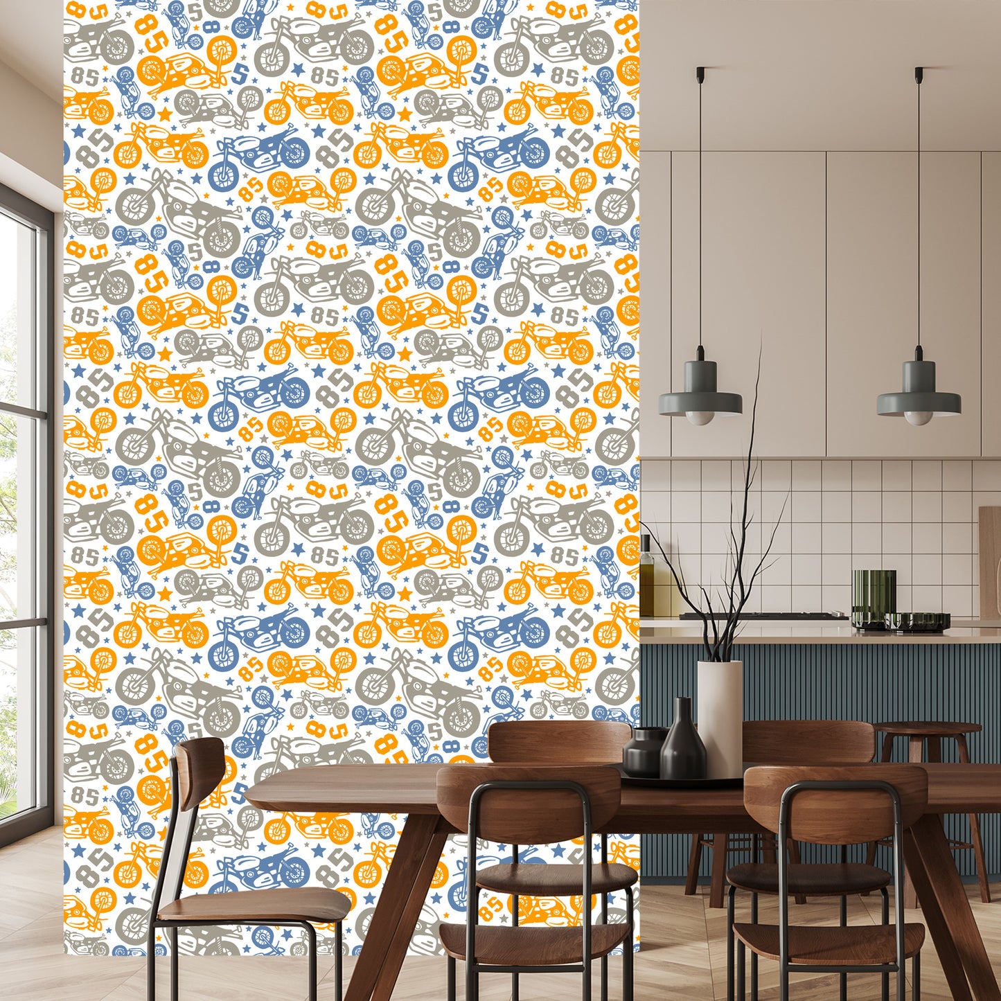 Wallpaper Colorful Motorcycles