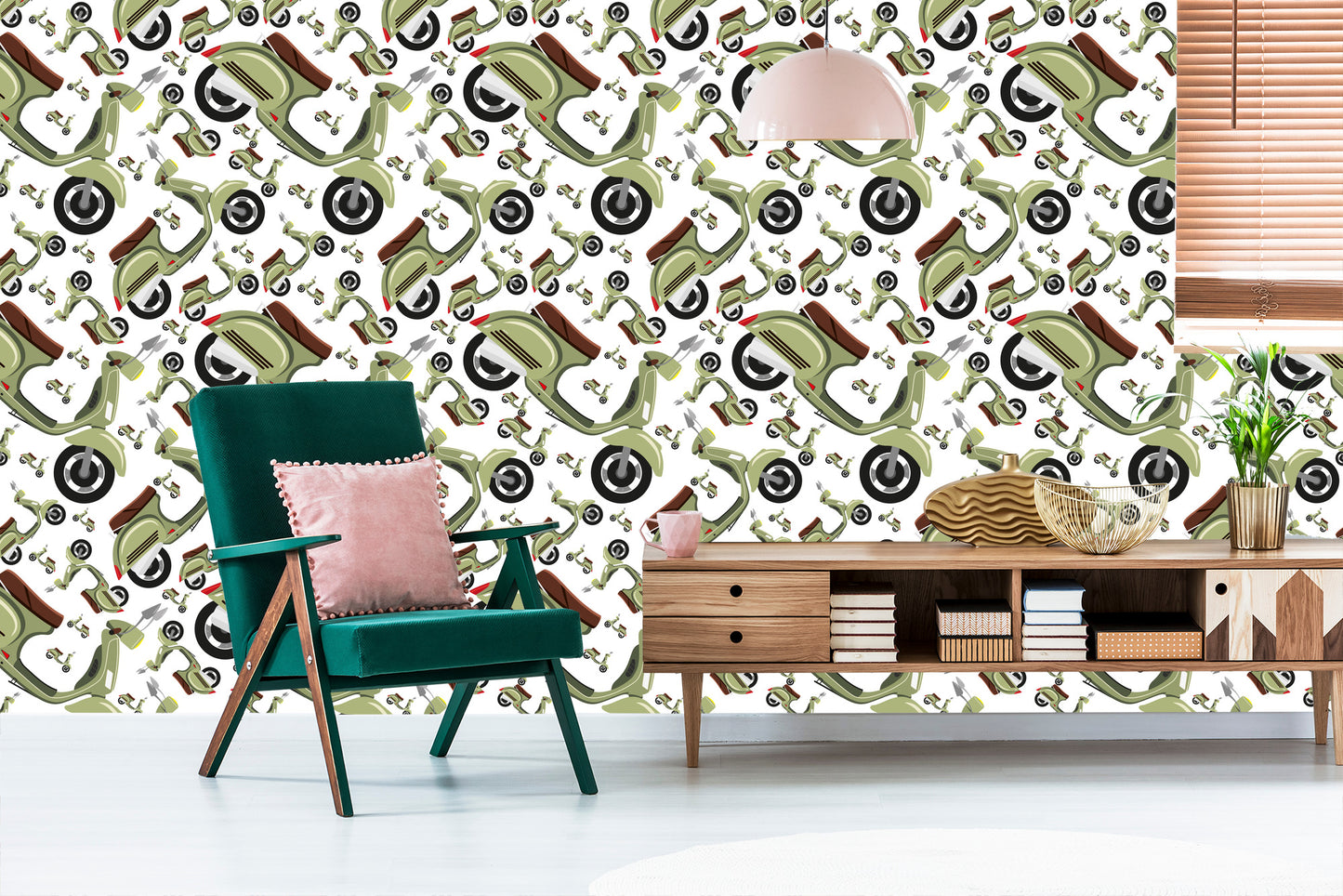 Wallpaper Vintage Scooters