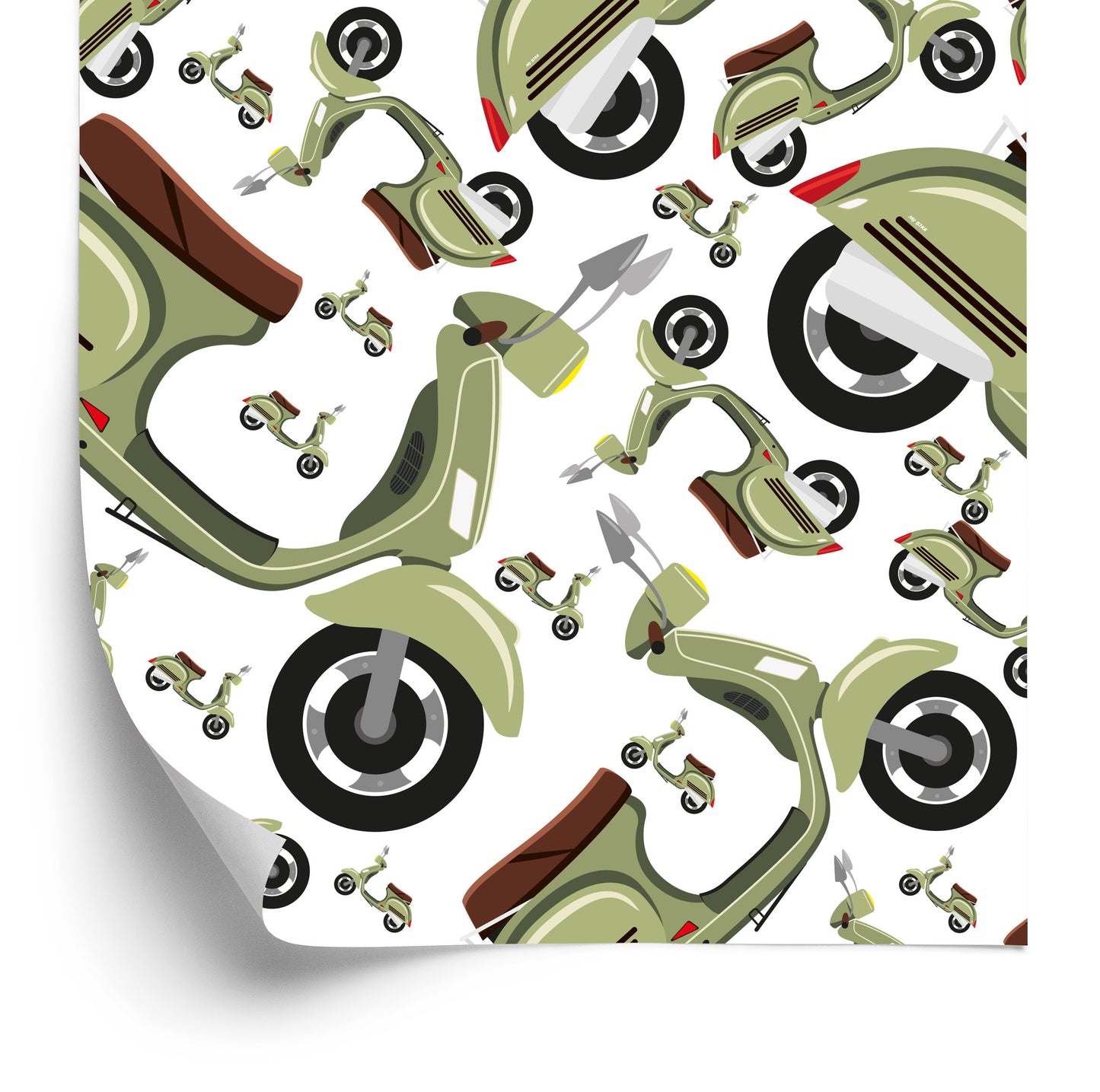 Wallpaper Vintage Scooters