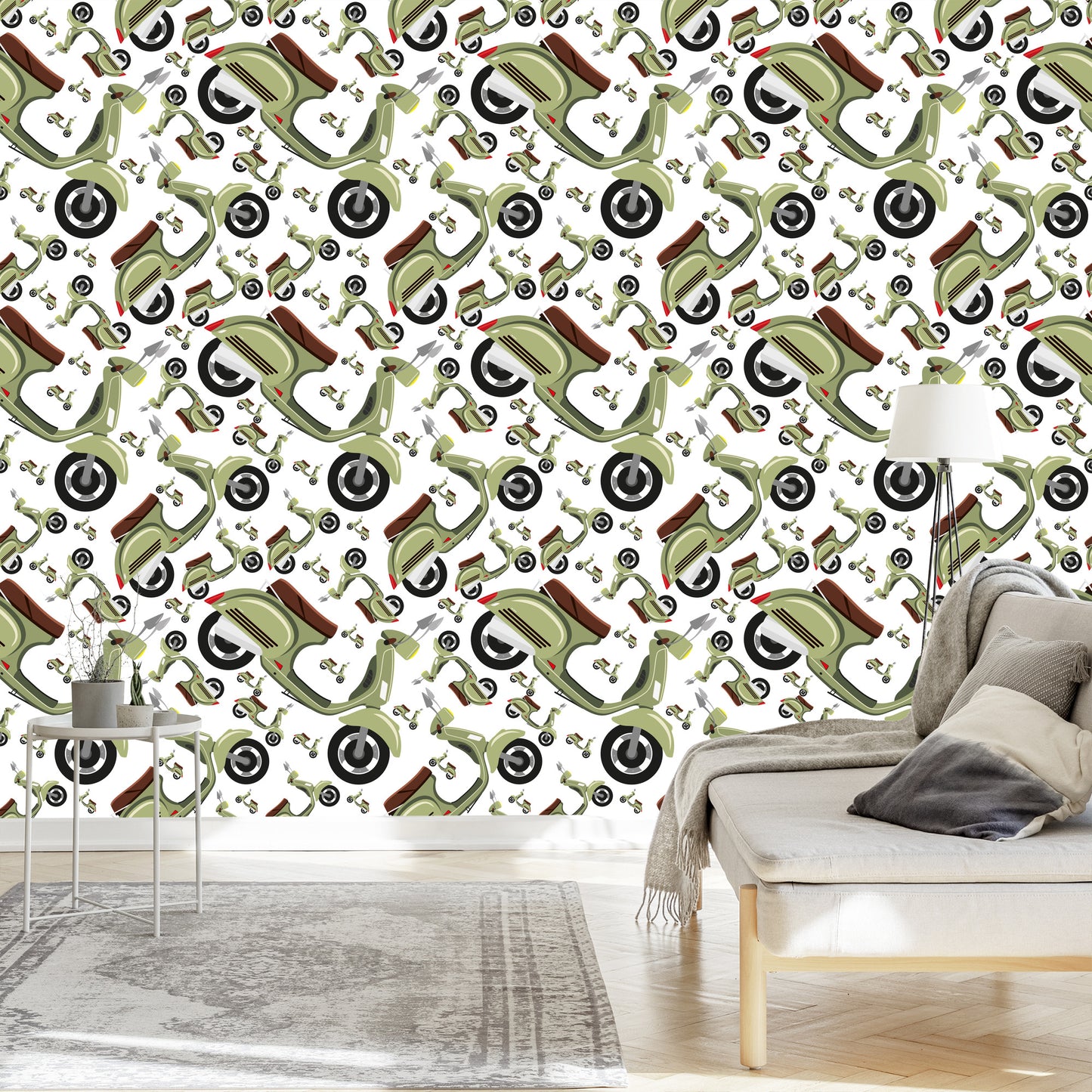 Wallpaper Vintage Scooters