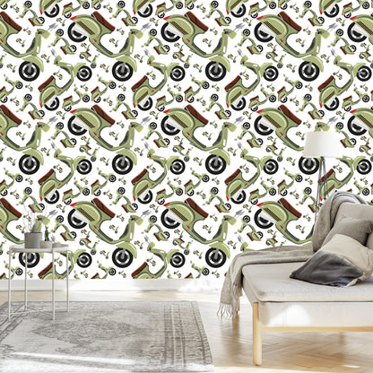 Wallpaper Vintage Scooters