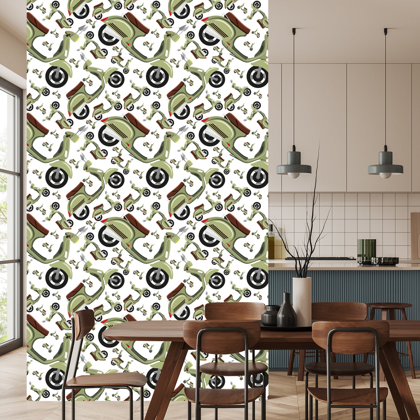 Wallpaper Vintage Scooters