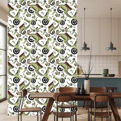 Wallpaper Vintage Scooters