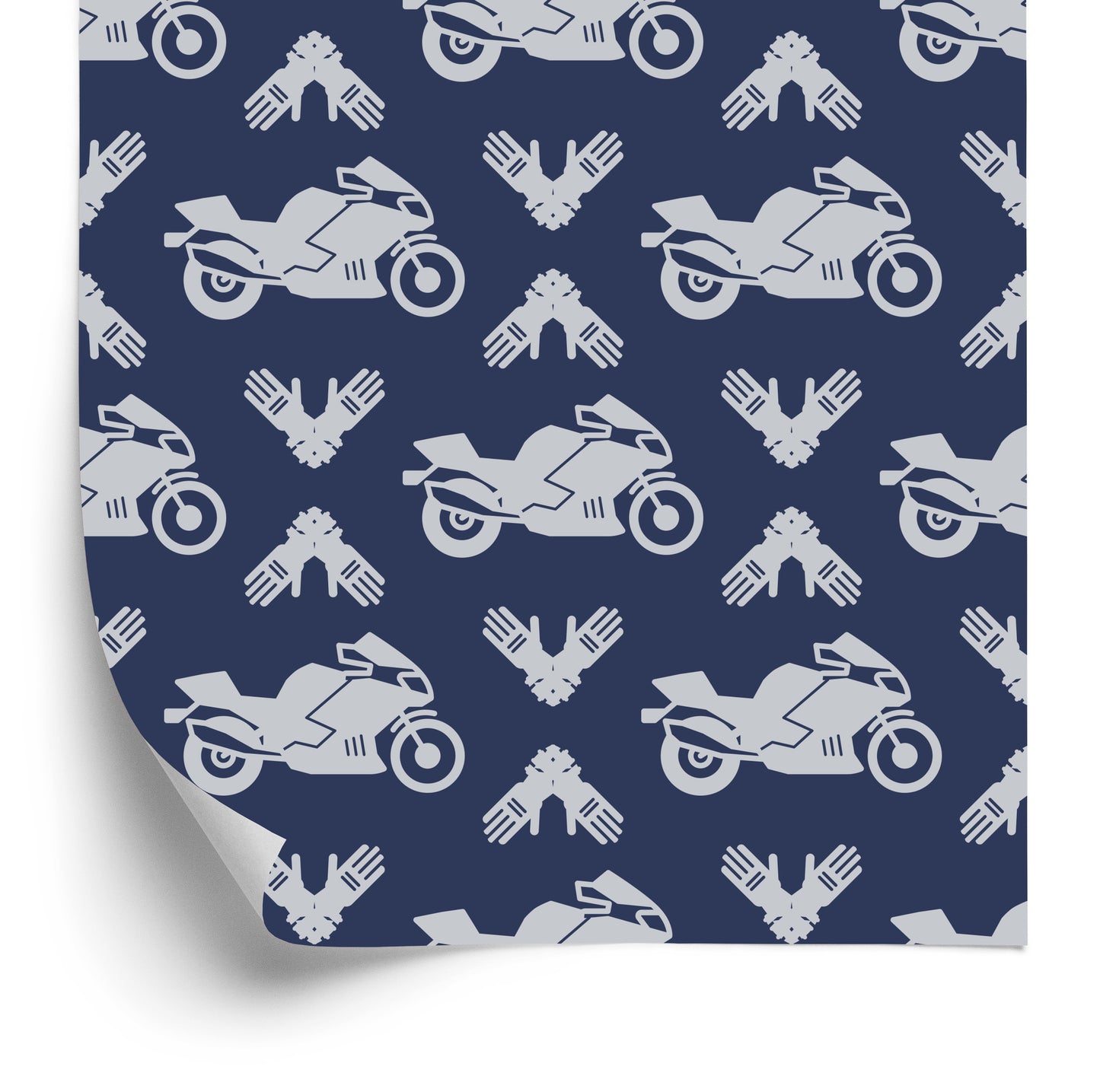 Wallpaper Motorcycles With Modern Ornaments