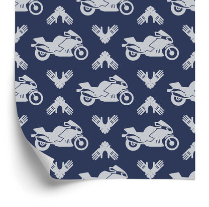 Wallpaper Motorcycles With Modern Ornaments
