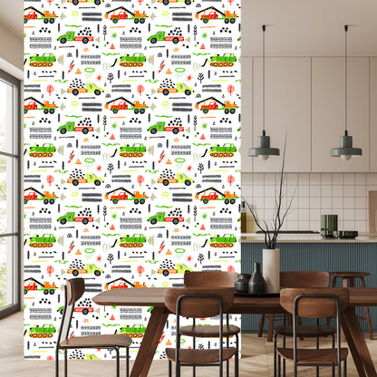 Wallpaper For Children. Trucks. Excavators. Cars