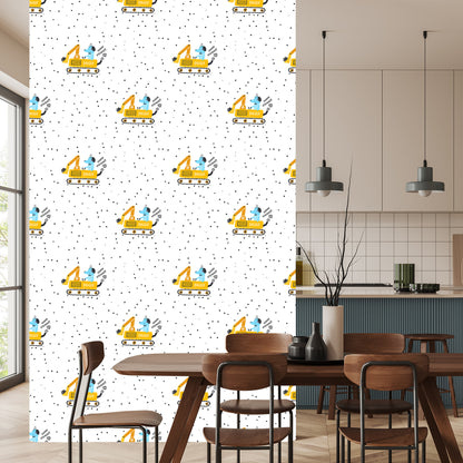 Wallpaper Dogs In The Excavators