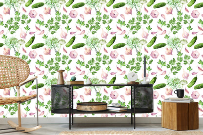 Wallpaper Cucumbers With Garlic