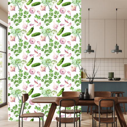 Wallpaper Cucumbers With Garlic