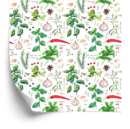 Wallpaper Garlic With Spices