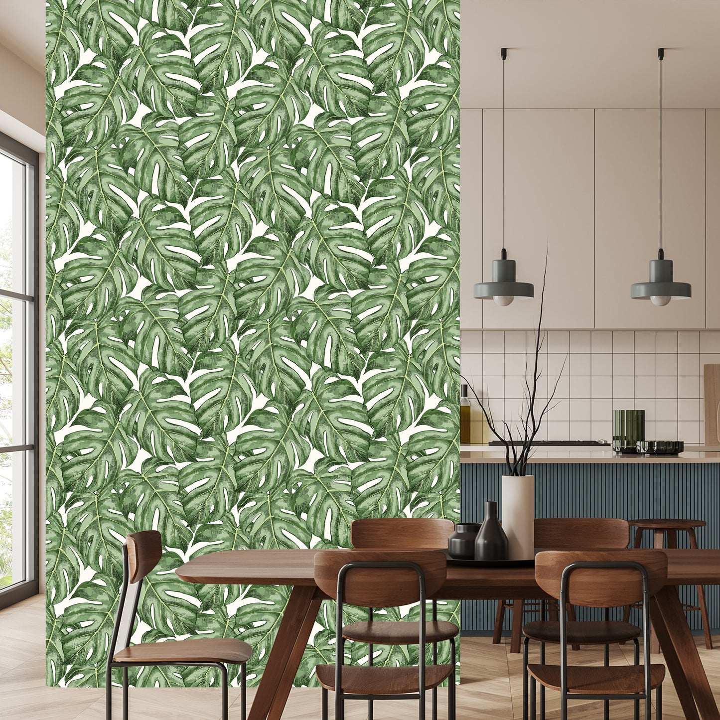 Wallpaper Monstera Leaves