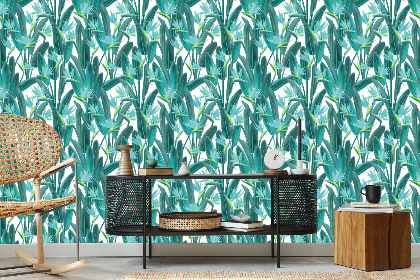 Wallpaper Beautiful Exotic Leaves And Flowers