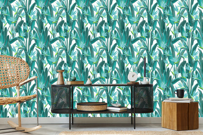 Wallpaper Beautiful Exotic Leaves And Flowers