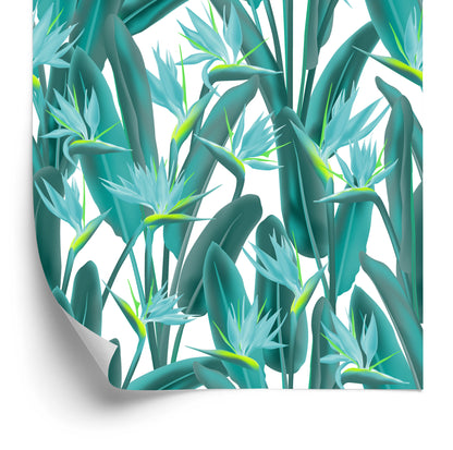 Wallpaper Beautiful Exotic Leaves And Flowers